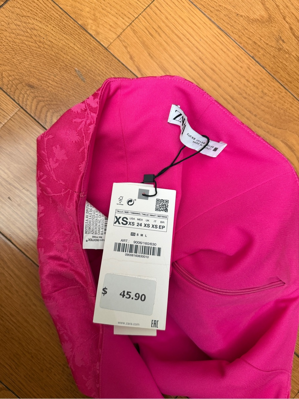Zara Hot Pink Halter Camisole - Picture 3 of 3